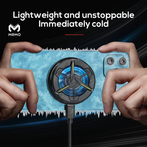 MEMO CX01 Magnetic Phone cooler Phone Radiator Phone Cooling Fan Case Cold Wind Handle Fan for Phone Cooler Phone Cooling Fan Case
