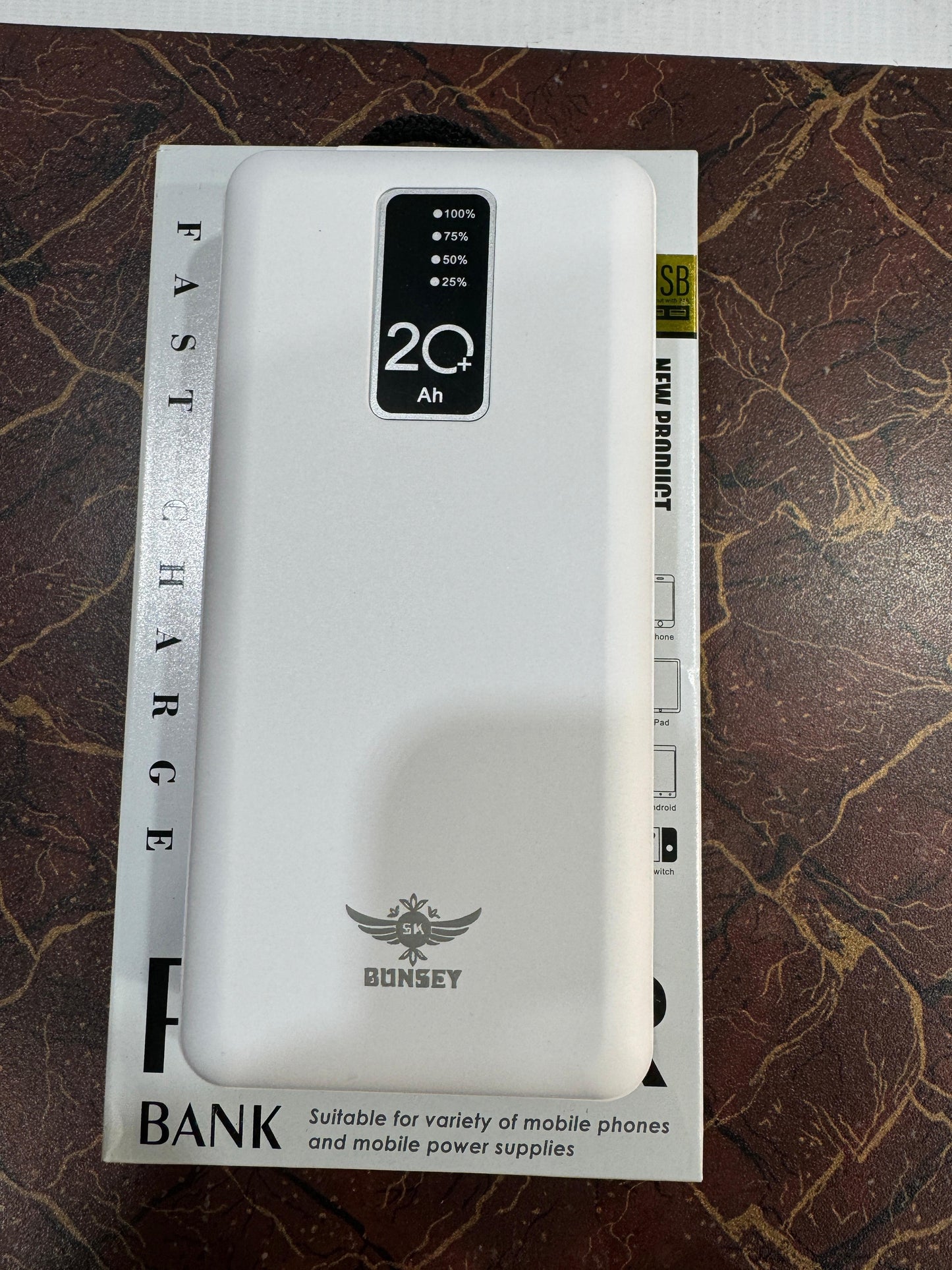 20000 mAh multi-port power bank with 20W Power Delivery